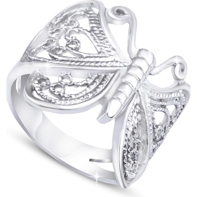 Biju Dámský z chirurgické oceli motýlek 4000229