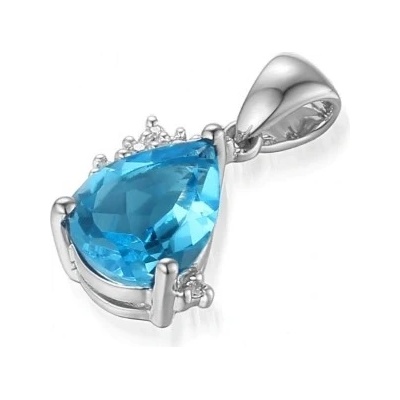 Gems přívěsek Evianna v bílém zlatě, s blue topazem a brilianty 585 38 2 0055.1B00.0.00.HSI.603.23