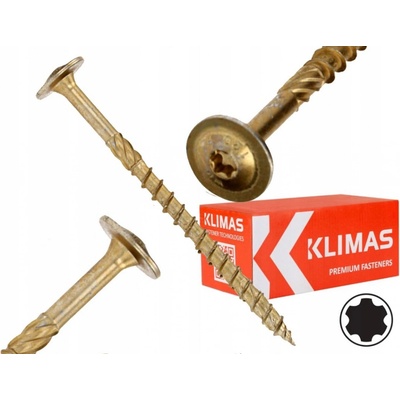Vruty do dřeva Klimas Wkręt-Met 8 x 280 mm 50 ks