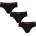 Reebok Мъжки слипове Reebok 3 Pack Mens Performance Briefs - Black