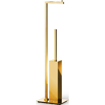 DECOR WALTHER Поставка за тоалетна хартия и тоалетна четка Corner злато (0860520)