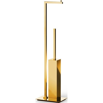DECOR WALTHER Поставка за тоалетна хартия и тоалетна четка Corner злато (0860520)