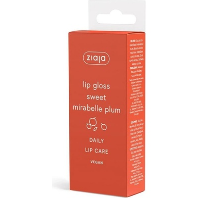 Ziaja Sweet Mirabelle Plum ošetrujúci lesk na pery 12 ml