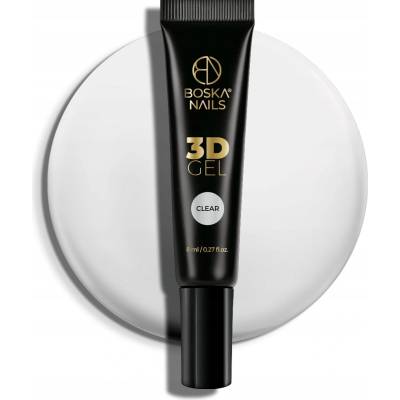 Boska Nails gel 3D na zdobení clear 8 ml