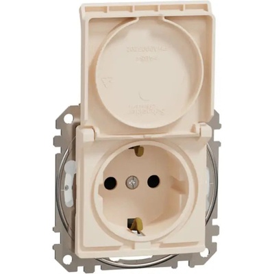 Schneider Electric КОНТАКТ С КАПАК ip44 КРЕМ schneider sedna (sdd212023) (3606481481931)
