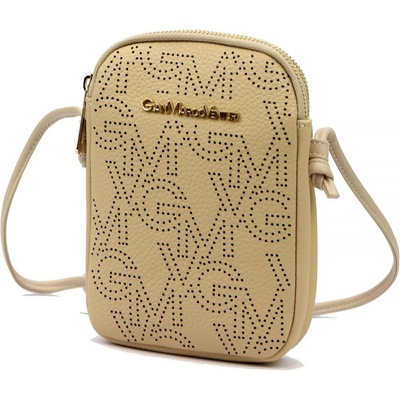 Gian Marco Venturi dámska kožená taška GMV 9094 v khaki farbe 14 x 19 x 5 cm