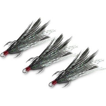 Delphin Trojháček B!RD Triple Hook Černá vel.4 3 ks