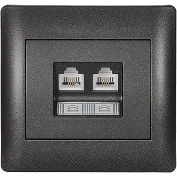 ELMARK Rhyme ДbОЕН ТЕЛЕФОНЕН КОНТАКТ ГРАФИТ МЕТАЛИК (11745)