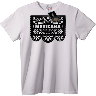 NOONEBRAND Тениска Мексиканска Черна - XL, White