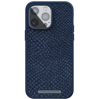 Pouzdro Njord Salmon Leath.Case iPhone 13/14 Pro Max, modré