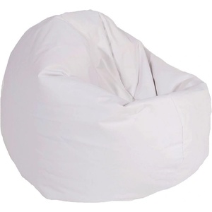 PUFRELAX Пуф, за деца, 210л. , Relaxo - White, Еко кожа, Пълнеж от Полистиролни перли, 8104 (PUF-G-R-CR-WH) - topmarket