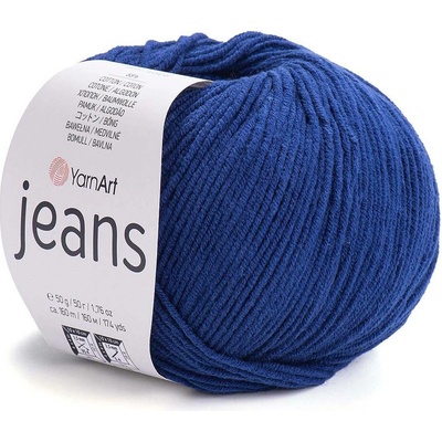 Pletací příze Gina / Jeans 50 g Varianta: 32 (54) modrá berlínská, Balení: 1 ks 43308/85098/207875