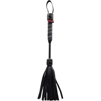 Rouge Leather Mini Flogger Black