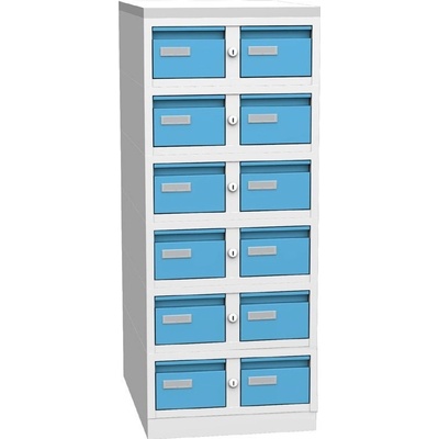 KOVOS Kartotéka kovová Kovos KAR 62S6 modrá – Zboží Mobilmania