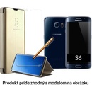 Puzdrá a kryty na mobilné telefóny Púzdro Luxria Clear View Samsung: Galaxy S7 Edge Zlaté