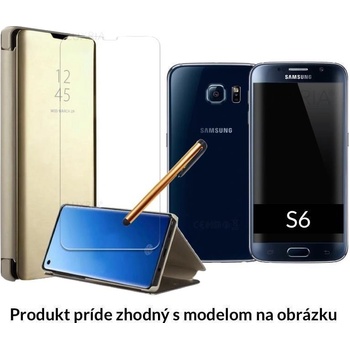 Púzdro Luxria Clear View Samsung: Galaxy S7 Edge Zlaté