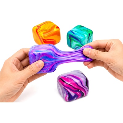 Antistresová Squishy kostka Mramorová Edice 5cm