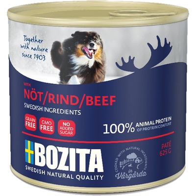 Bozita Adult Paté s hovädzím 12 x 625 g
