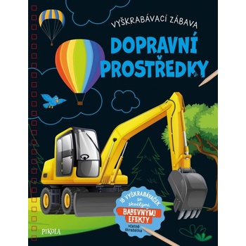 Vyškrabávací zábava Dopravní prostředky