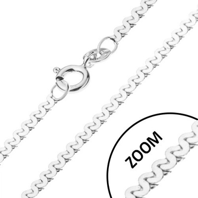 Šperky eshop Řetízek ze stříbra esíčkovitý vzor, lesklý R23.19