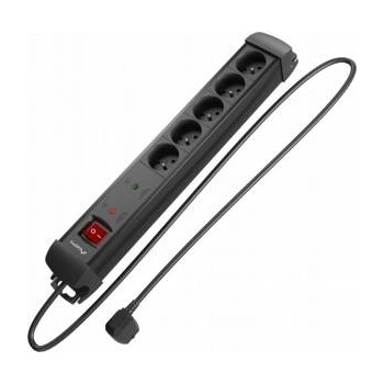 Lanberg Power strip Lanberg SP1 power strip 5m 5x 230V PL black