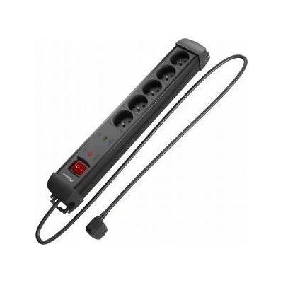 Lanberg Power strip Lanberg SP1 power strip 5m 5x 230V PL black