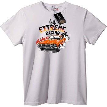 NOONEBRAND Тениска Екстремно Състезание - 2XL, White