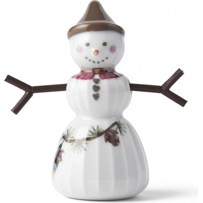 KÄHLER Vánoční dekorace Hammershøi Christmas Snowgirl 8 cm, bílá barva, porcelán