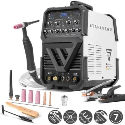 STAHLWERK Инверторен заваръчен апарат STAHLWERK AC/DC TIG 200 Pulse ST/ 200A (6924)