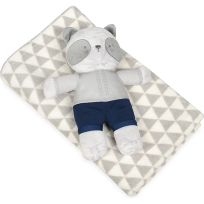 Baby Matex deka s hračkou Panda Grey