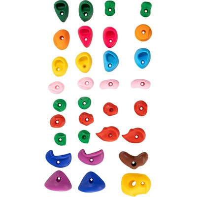 Vevor Lezecí kamene plastové Neónové 8ks