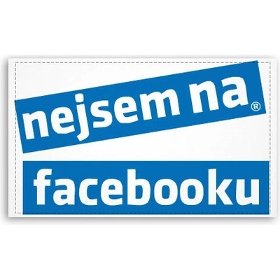 Fotoobraz 120x70 cm velký Nejsem na facebooku