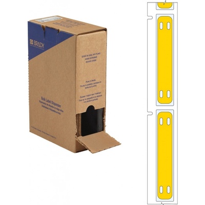 Brady BM-10x60-7643-YL-L / 312196, Bulk BMP71 Heatex Cable Markers, 60.00 mm x 10.00 mm