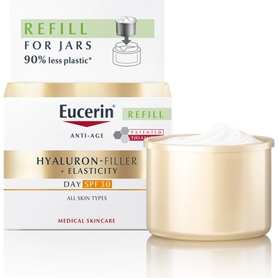 Eucerin Hyaluron Filler + Elasticity SPF30 denný krém náhradná náplň 50 ml