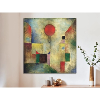 Red Balloon - Paul Klee Varianta: 60x60 cm - na KAPA desce 5 mm (k zavěšení)