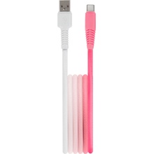 Setty KGA-C-1.5320 USB - USB-C 1,5m bílo-růžový