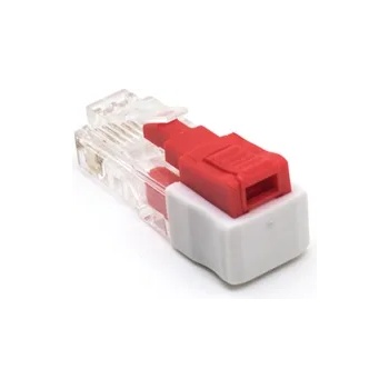 NIKOMAX Защитен щепсел rj45 със заключване nmc-rj-lock-rd (nmc-rj-lock-rd)