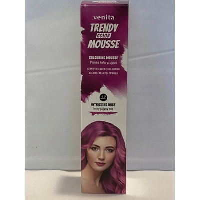 Venita Trendy farebné penové tužidlo na vlasy 32 farba divoká ružová 75 ml
