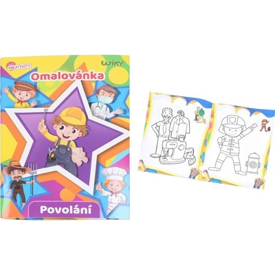 Omalovánky povolání 12 stran