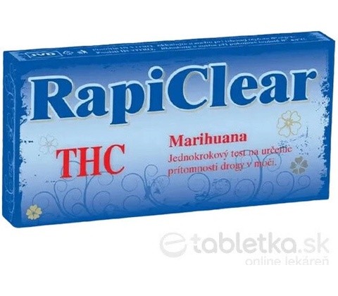 RapiClear drogový test THC marihuana