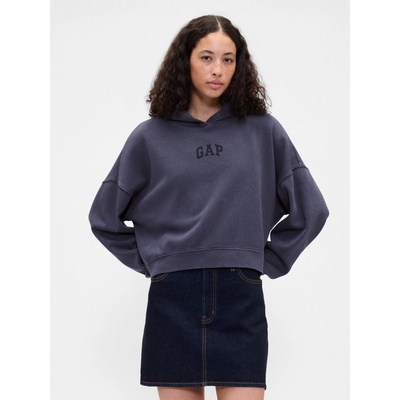 GAP Crop mikina s logom tmavomodrá