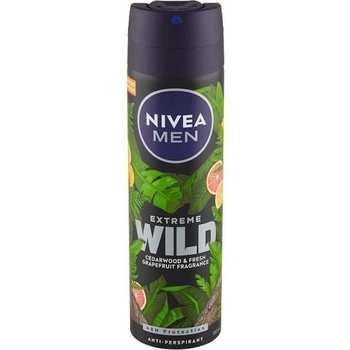 Nivea Men Extreme Wild Cedarwood & Fresh Grapefruit deospray 150 ml