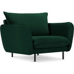 Cosmopolitan Design Тъмнозелено кадифено кресло Vienna - Cosmopolitan Design (COS_ARM_51_F1_VIENNA5)