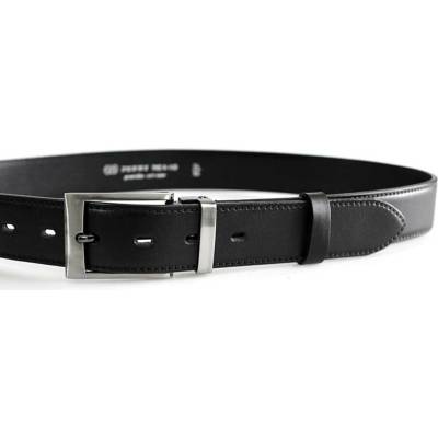 Belts 35-020-3 pánský kožený pásek černý