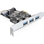 Delock PCI-E разширителна карта 3x външна + 1x вътрешна USB 3.0 Type-A женски прах 89301 (89301)