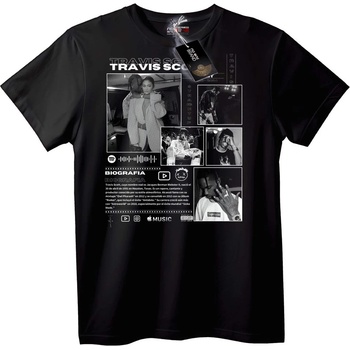 NOONEBRAND Тениска Travis Scott биография - M, White