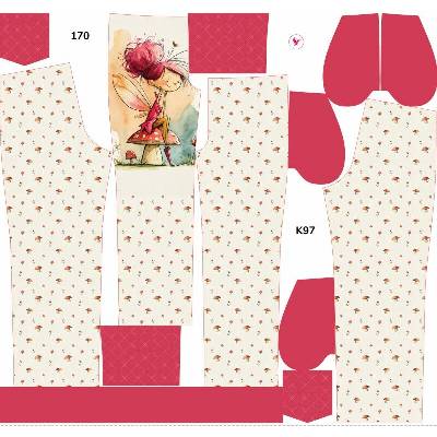 Takoy Panel se střihem rozšířené softshellové kalhoty víla Mia 170 - Jarní