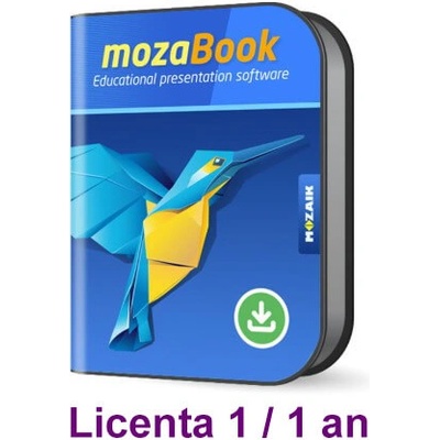 Moza Софтуер Mozabook School-lab, интерактивни лабораторни уроци в реално време, лиценз 1 / 1 година (Moza-ED-mksclb1)