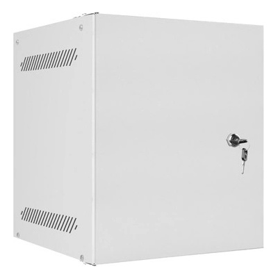 Lanberg rack cabinet 10" wall-mount 6U/280x310 for self-assembly with metal door grey (flat pack) (WF10-2306-00S)