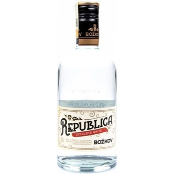 Božkov Republica Exclusive White 38% 0,7 l (holá láhev)